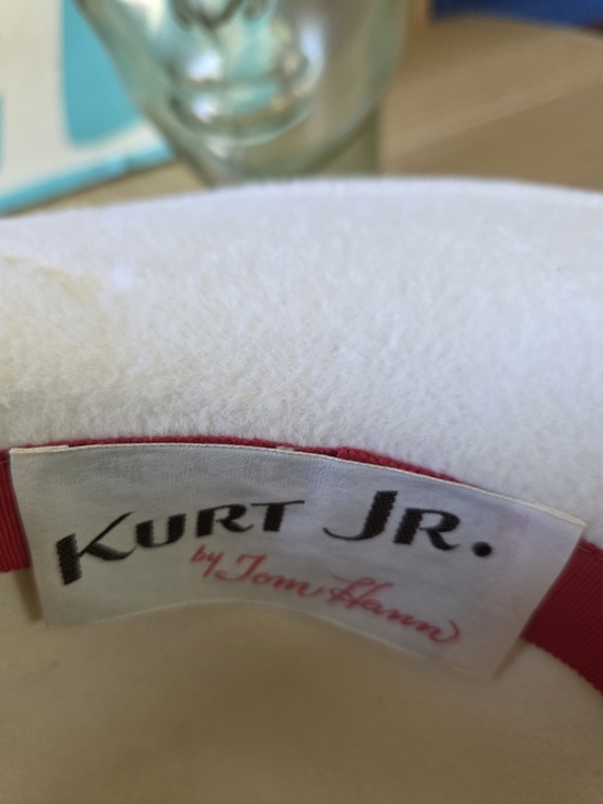 Kurt Jr. by Tom Hann White Felt Fedora Vintage NOS w/ Original Box main image 2